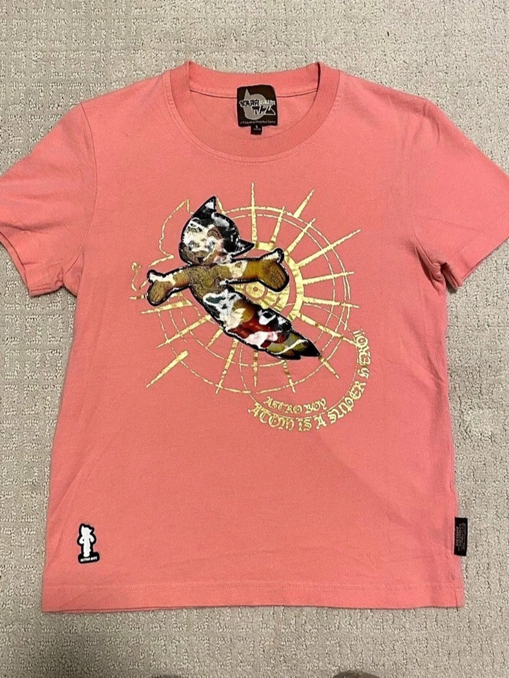 Astro Boy Graphic Tee in Pink Small Like New - Atom is a Super Hero